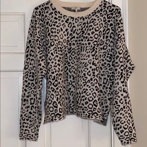 Joie Leopard Print Sweater